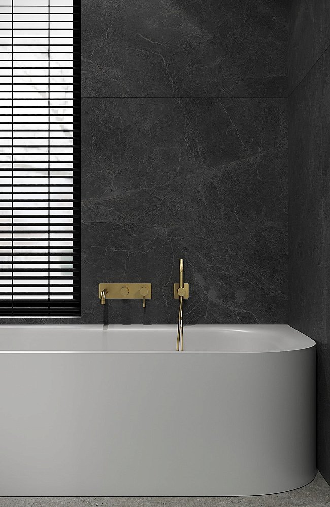 Смеситель для ванны Boheme Uno 464-3-MG золото матовое купить в интернет-магазине сантехники Sanbest