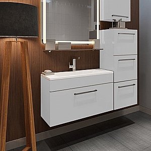 Тумба с раковиной De Aqua Кубика 167076 80 для ванной в интернет-магазине Sanbest