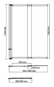 Шторка для ванны WasserKRAFT Dill 61S02-100 WasserSchutz прозрачная/профиль черный матовый купить в интернет-магазине Sanbest