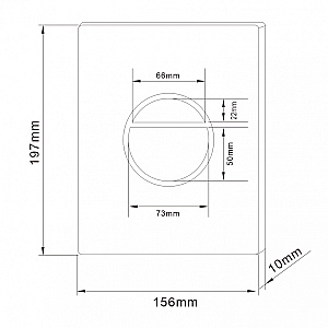 Кнопка для инсталляции Abber AC0126MW никель купить в интернет-магазине сантехники Sanbest