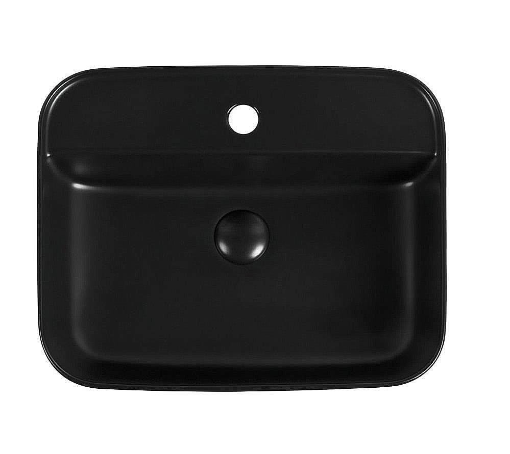 Раковина накладная Timo Inari 50,5 TK-505MB черная матовая купить в интернет-магазине Sanbest