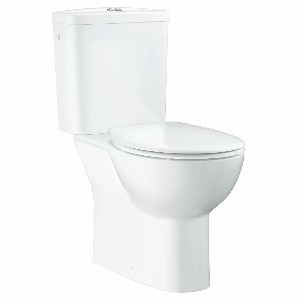 Унитаз Grohe Bau Ceramic 39429 437 безободковый, с бачком купить в интернет-магазине Sanbest
