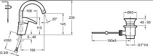 Cмеситель для раковины Jacob Delafon PANACHE E72241-CP купить в интернет-магазине сантехники Sanbest