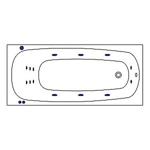 Гидромассажная ванна WhiteCross Layla Slim 180x80 SMART бронза купить в интернет-магазине Sanbest