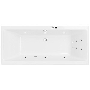 Ванна акриловая EXCELLENT Pryzmat Slim LINE WAEX.PRY18S.LINE.CR 180x80 белая с гидромассажем купить в интернет-магазине Sanbest