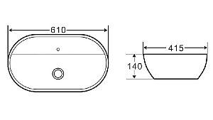 Раковина Armadi Art Vallessi 61 870 белая купить в интернет-магазине Sanbest