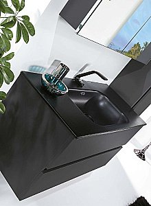 Тумба с раковиной Armadi Art Vallessi 100 антрацит матовый для ванной в интернет-магазине Sanbest