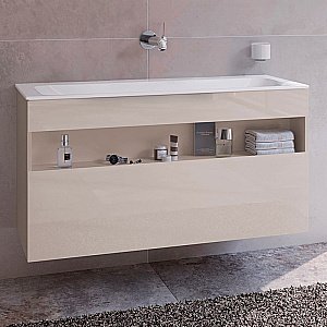 Тумба с раковиной KEUCO STAGELINE 32882180000 120 без отверстий под смеситель кашемир для ванной в интернет-магазине Sanbest