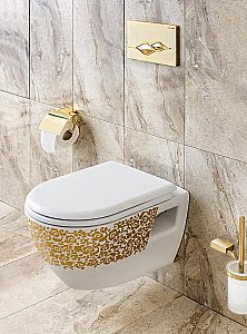 Унитаз подвесной CREAVIT Terra TP325.001D0 белый с декором купить в интернет-магазине Sanbest