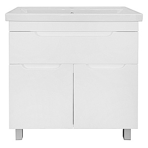 Тумба с раковиной Azario KANTRI 80/1Н CS00097256 белая для ванной в интернет-магазине Sanbest