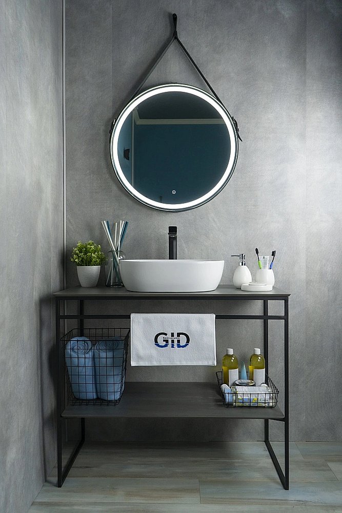 Раковина накладная Gid Lago 48 N9026b 51113 белая купить в интернет-магазине Sanbest