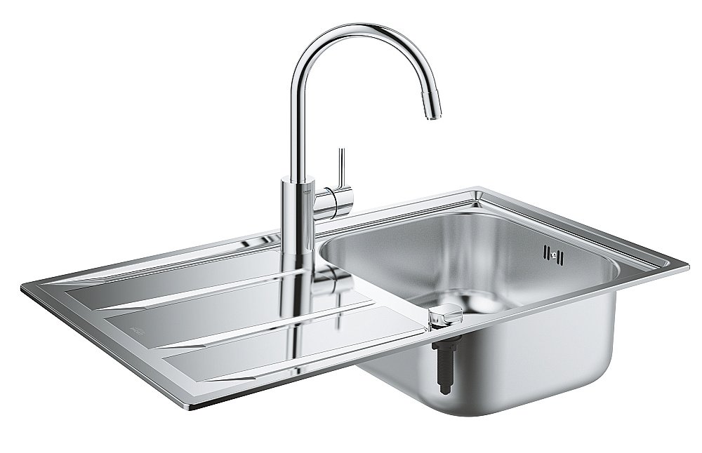 Кухонная мойка Grohe K400 31570SD0 нержавеющая сталь купить в интернет-магазине сантехники Sanbest