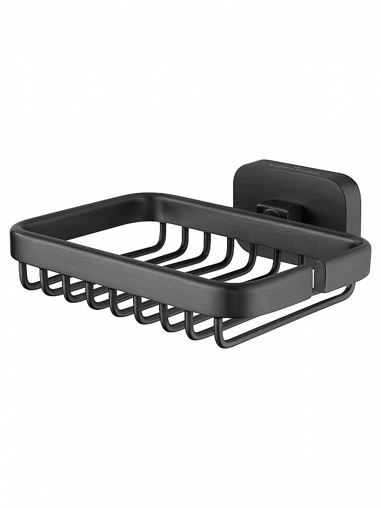 Мыльница с держателем WONZON & WOGHAND GRAFFITY, Темный графит (WW-9324) купить в интернет-магазине сантехники Sanbest