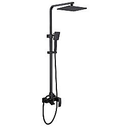 Душевая система ABBER Wasserfall AF8616B черная матовая купить в интернет-магазине сантехники Sanbest