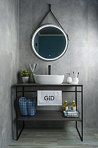 Раковина накладная Gid Lago 48 N9026b 51113 белая купить в интернет-магазине Sanbest