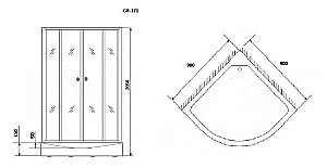 Душевая кабина Grossman Classic GR171 90x90 купить в интернет-магазине Sanbest