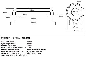 Поручень Bemeta Help program 301100902 купить в интернет-магазине сантехники Sanbest