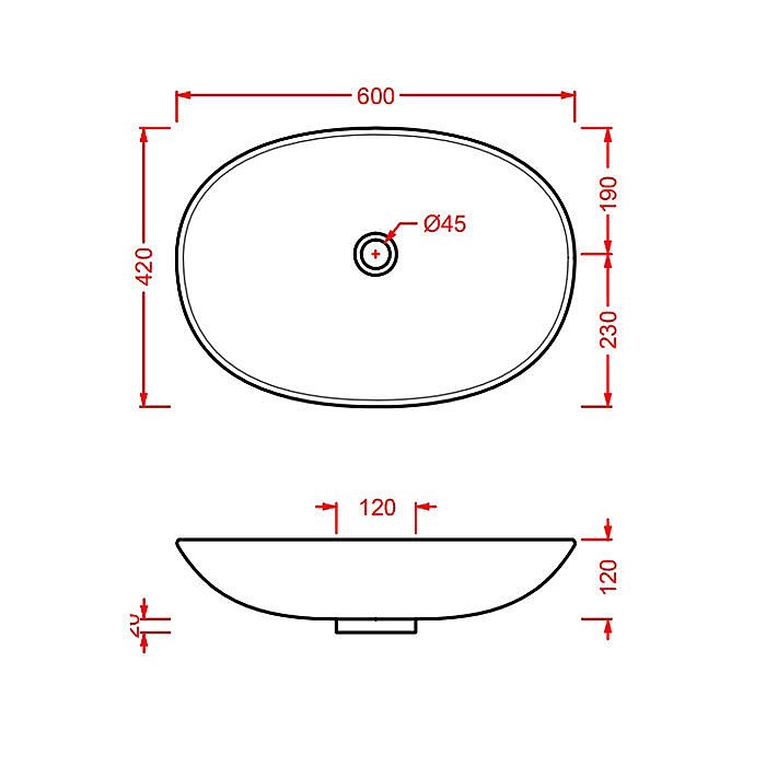 Раковина накладная Artceram La fontana 60 LFL001 01 00 белая купить в интернет-магазине Sanbest