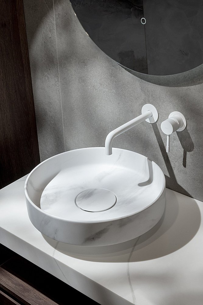 Раковина Boheme Corian 40 801-CLCT Calacatta купить в интернет-магазине Sanbest