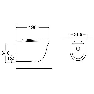 Унитаз подвесной Aquatek Классик AQ1112-00 белый, с крышкой микролифт, безободковый купить в интернет-магазине Sanbest