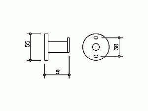 Крючок KEUCO Plan 52 купить в интернет-магазине сантехники Sanbest
