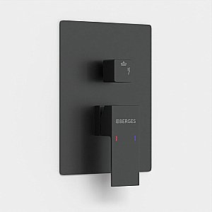 Душевая система Berges VENTAS 73002 черная матовая купить в интернет-магазине сантехники Sanbest