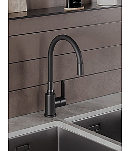 Смеситель для кухни Agger Easy A3100544 черный матовый купить в интернет-магазине сантехники Sanbest