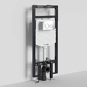 Инсталляция для унитаза WasserKraft Dinkel 58TLT.010.ME.CH02 с кнопкой хром купить в интернет-магазине сантехники Sanbest