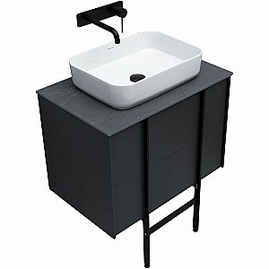 Тумба с раковиной Allen Brau Reality 70 1.32004.AM антрацит матовый для ванной в интернет-магазине Sanbest