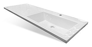 Тумба с раковиной Misty Чегет - 70 П-Чег-01070-01Н3Я (Раковина Эстет Даллас 130) белая для ванной в интернет-магазине Sanbest