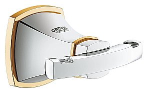 Крючок Grohe Grandera 40631IG0 хром/золото купить в интернет-магазине сантехники Sanbest