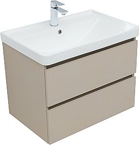 Тумба с раковиной Aquanet Вега 2.0 337942/301804 70 бежевый для ванной в интернет-магазине Sanbest