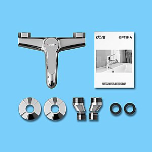 Смеситель для ванны Dorff Optima D2010000 хром купить в интернет-магазине сантехники Sanbest
