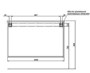 Тумба с раковиной Aquanet Вита 330474 100 белый матовый для ванной в интернет-магазине Sanbest
