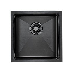 Мойка кухонная Paulmark Aller PM904444-GM Черная купить в интернет-магазине сантехники Sanbest