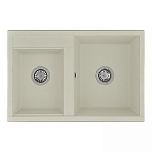 Мойка для кухни Акватон Делия 78 DBL 1A723132DE240 кремовый купить в интернет-магазине сантехники Sanbest