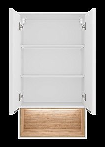 Шкаф подвесной Misty Enfida 60 ENF-08060-011 Белый / Дуб Сонома светлый для ванной в интернет-магазине сантехники Sanbest