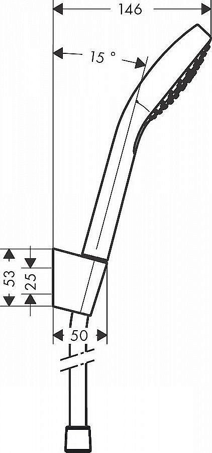 Душевая гарнитура Hansgrohe Croma Select S Vario 26411400 купить в интернет-магазине сантехники Sanbest