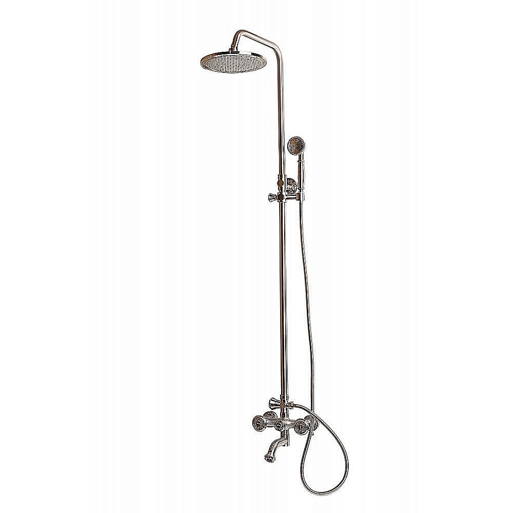 Душевая система Milacio Almeria MC.100.SL серебро купить в интернет-магазине сантехники Sanbest