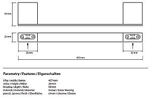 Полотенцедержатель Bemeta Via 135004022 купить в интернет-магазине сантехники Sanbest