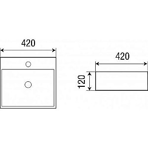 Накладная раковина WeltWasser WW ELBACH 2177 42 белая купить в интернет-магазине Sanbest