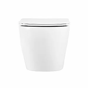 Унитаз подвесной BelBagno UNO BB3105CHR безободковый, с крышкой микролифт, с инсталляцией и белой кнопкой купить в интернет-магазине Sanbest