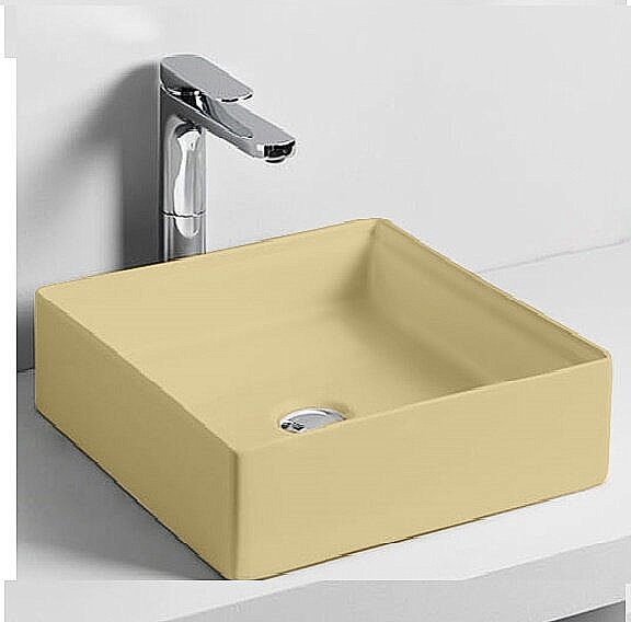 Раковина накладная Artceram Scalino 38 SCL001 12 00 Giallo Zinco купить в интернет-магазине Sanbest