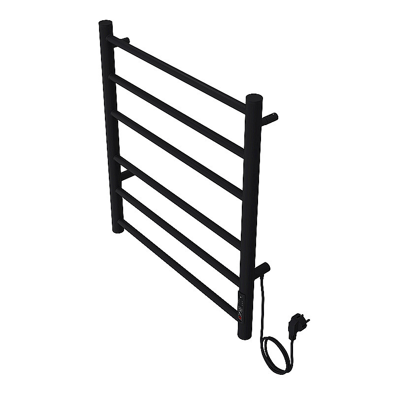 Полотенцесушитель электрический Azario PARMA П6 500х600 AZ10856B черный купить в интернет-магазине сантехники Sanbest