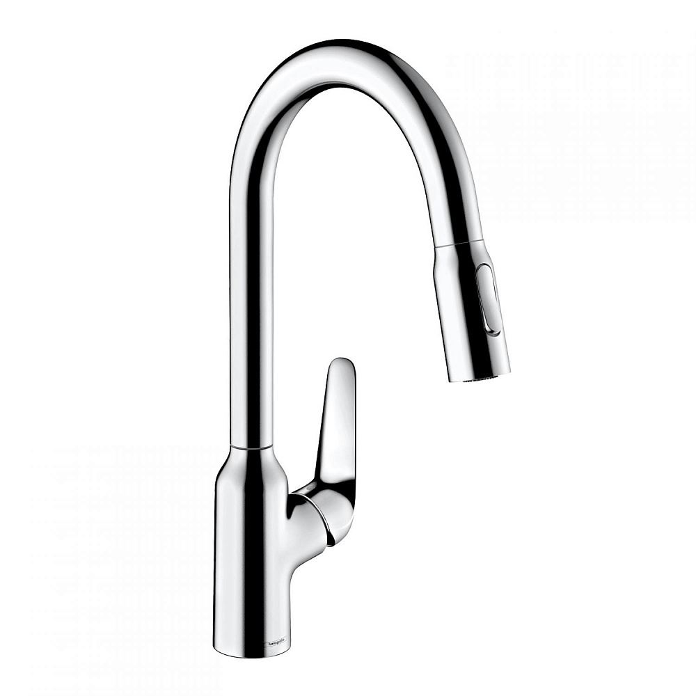 Смеситель для кухни Hansgrohe Focus M42 71800000 хром купить в интернет-магазине сантехники Sanbest