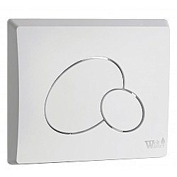 Кнопка для инсталляции WeltWasser WW MARBERG 410 RD GL-WT белая купить в интернет-магазине сантехники Sanbest