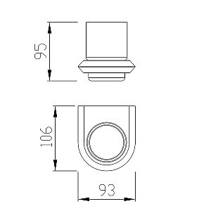 Стакан для зубных щеток ABBER Nord AA1556G золото матовое купить в интернет-магазине сантехники Sanbest