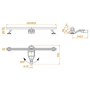 Душевой трап RGW SDR-51Gb 76215180-06 80 золото брашированное купить в интернет-магазине Sanbest