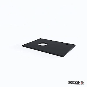 Тумба с раковиной столешницей Grossman Флай 60 серая/дуб сонома для ванной в интернет-магазине Sanbest