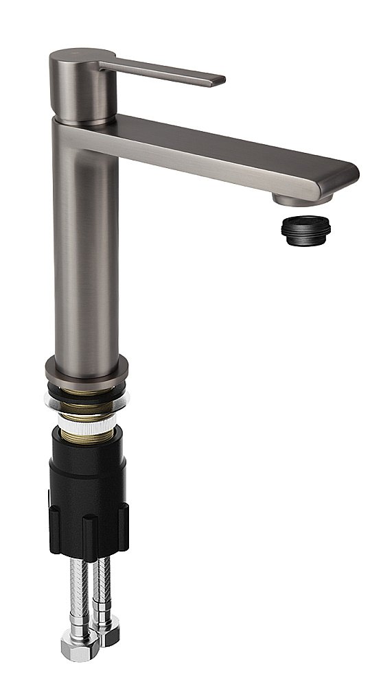 Смеситель для раковины Kaiser Serio 05311-15 вороненая сталь купить в интернет-магазине сантехники Sanbest